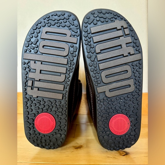 FITFLOP Leather Shearling-lined Winter boots! Size 40/10 - Picture 6 of 9